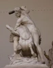 Ancient Greek Hercules and Nessus white marble statue