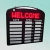 CE 45X45CM programmable open led welcome sign business hours with remote control