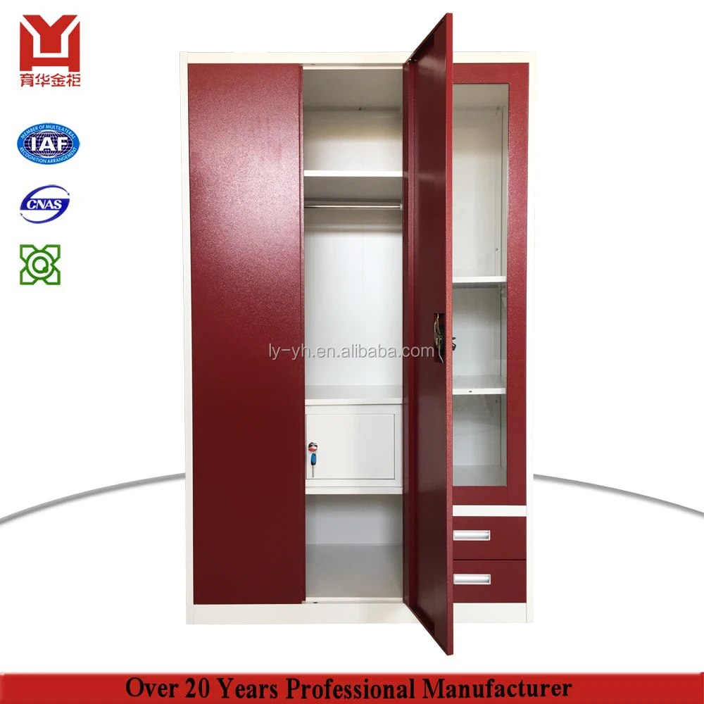 China Online Sell 3 Door Locker With Drawer India Bedroom Metal