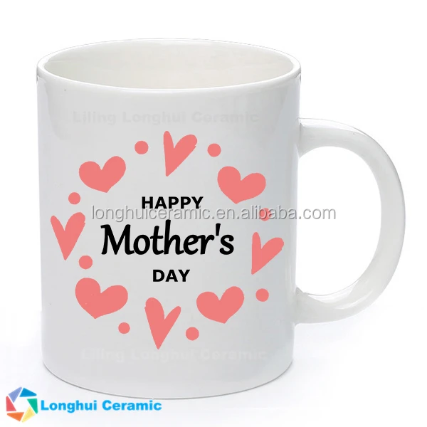 custom design printed happy mothers day gift ceramic coffee mug