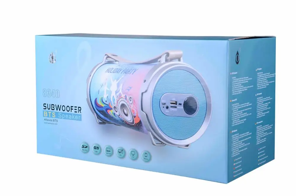 Hip hop style wireless portable speaker from any BTS device speaker - ANKUX Tech Co., Ltd