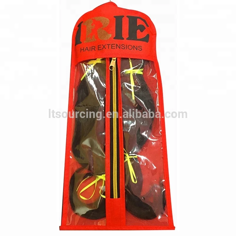 Customized Hair Weave Packaging Extension Cover Storage Bag