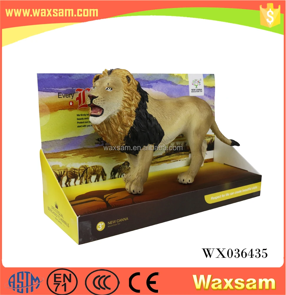 Soft animal set ECO plastic lion toy for kids collection