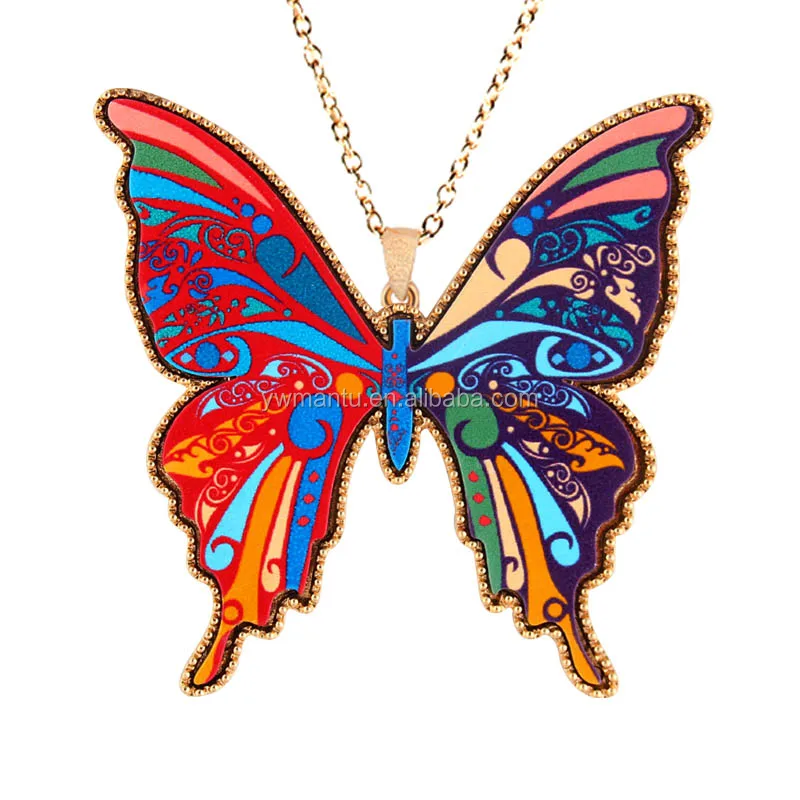 Wholesale fashion New design colorful pendant necklace woman jewelry butterfly necklace, Picture
Wholesale fashion New design colorful pendant necklace woman jewelry butterfly necklace, Picture
