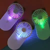 2019 New Summer Air Cooling Foldable Portable Mini USB Hand Fan With led light
