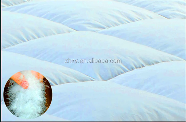 5% white goose down 95% white goose feather box stitched with baffles mattress topper protector - Jozy Mattress | Jozy.net