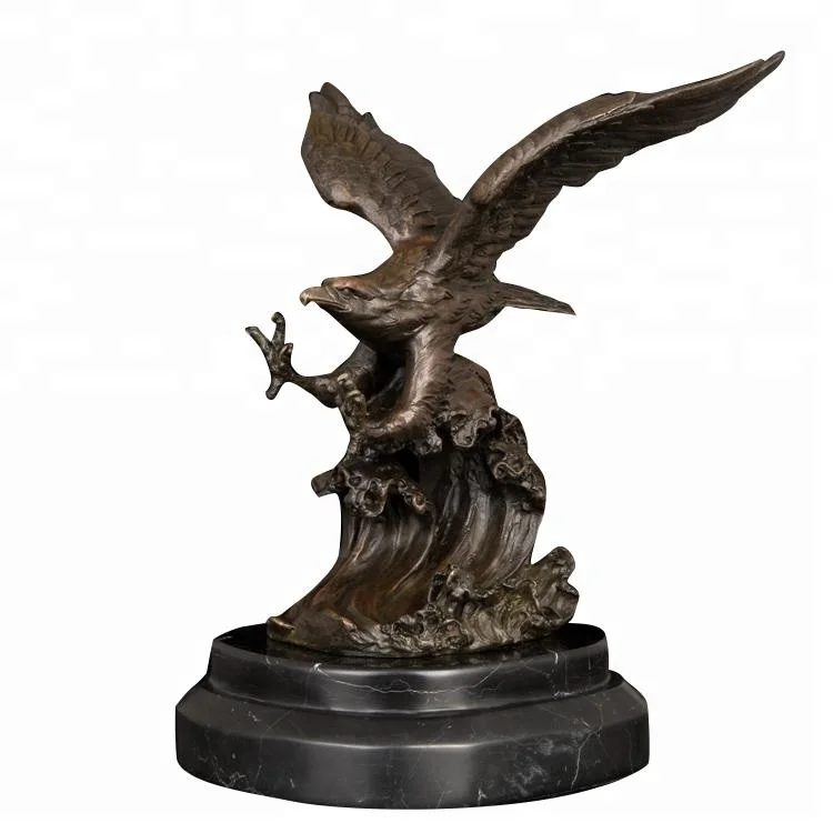 Moulage en métal Bronze Statue D'aigle