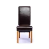 High Back PU Leather Black Dining Chair