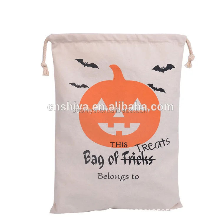 Latest Halloween drawstring bag 2016 New Arrival Halloween Pumpkin Gift Bag,Halloween sack Drawstring Gift Bag
