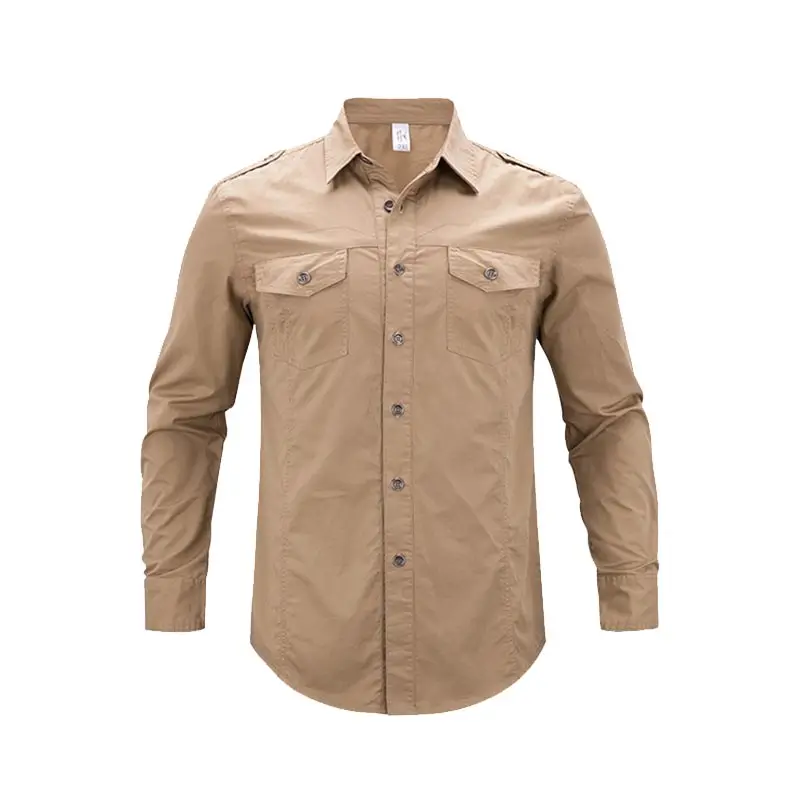 OEM Men's Tactical Long Sleeve Army Style Work Shirt Outdoor Training Cotton Shirts Tops, Blue;army green;khaki or colors as customers' requests
OEM Men's Tactical Long Sleeve Army Style Work Shirt Outdoor Training Cotton Shirts Tops, Blue;army green;khaki or colors as customers' requests