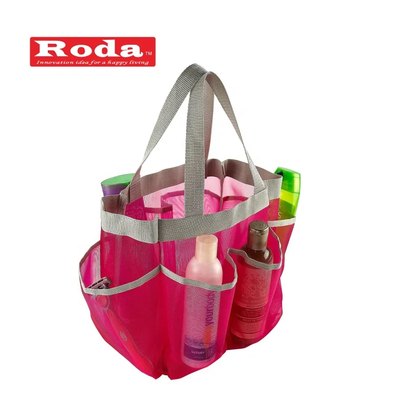 Bathroom Mesh Shower Caddy Tote, Customized color 
Bathroom Mesh Shower Caddy Tote, Customized color