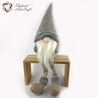 Christmas Decoration Supplies Elf Nordic Gnome China Wholesale Fuzzy Fabric Elf Sitting Nordic Gnome for Christmas Decor