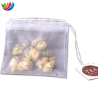 Biodegradable Empty Pyramid nylon tea bag with tab