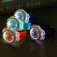

MaxhenW26 Multi-color Jelly Silicone Geneva diamond Flash Luminous Light Led Digital watches