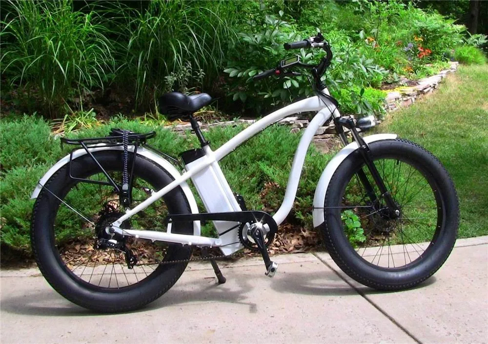 fat tire beach cruiser electric bike