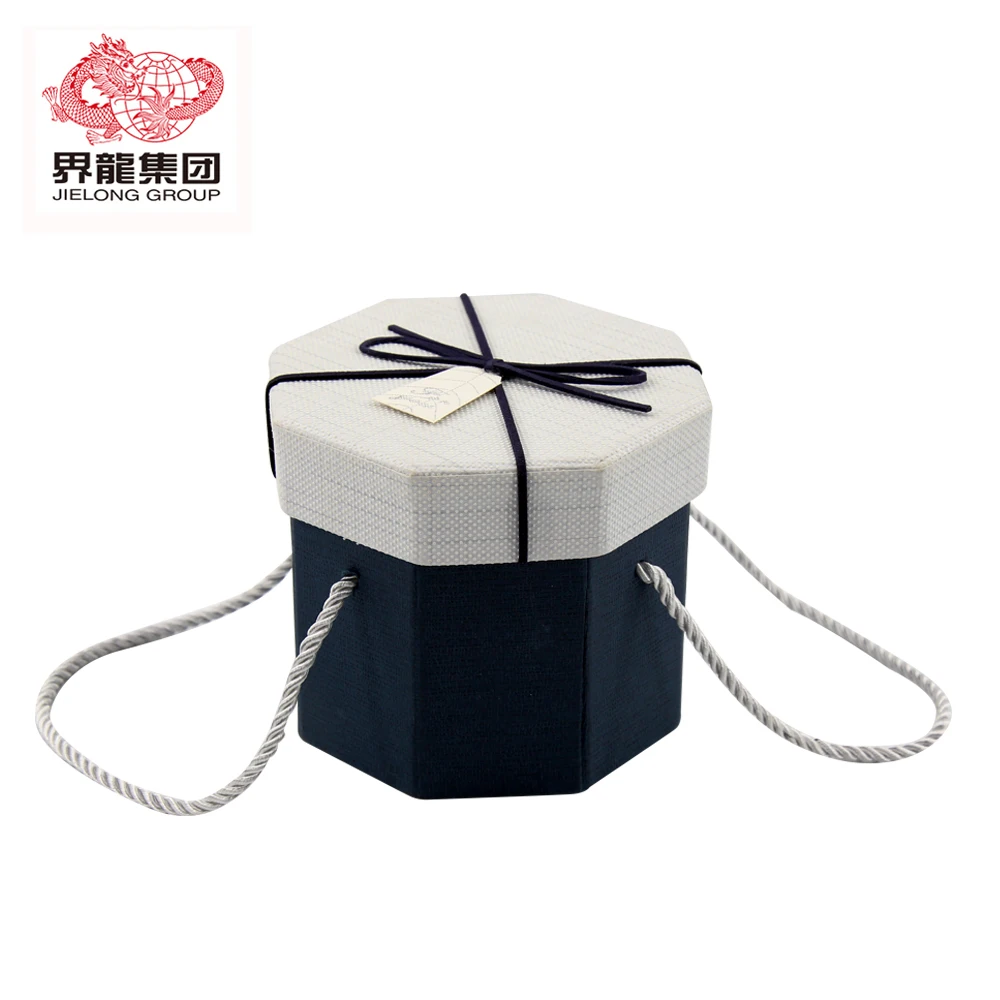 beautiful cardboard handmade folded hexagon paper gift box