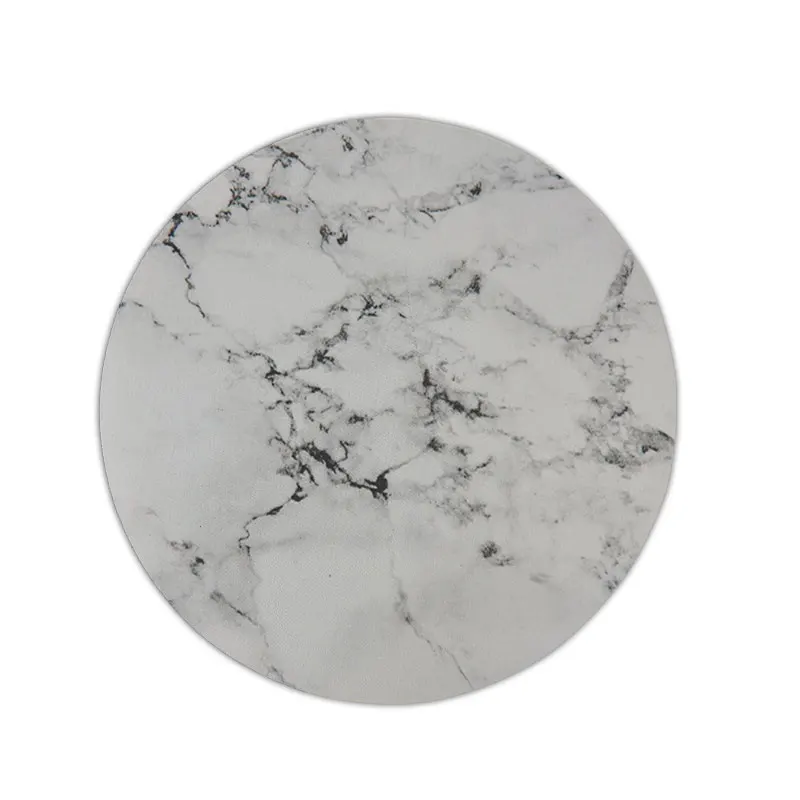 Marble Mouse Mat Customized Durable Non-Slip Rubber Round Gaming Mouse Pad Mouse Mat for Professional Gamers and Office (4)