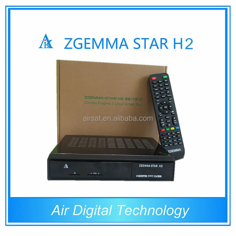 original dvb t2 decoder zgemma-star h2 hybrid dvb-t2/c set top box digital satellite receiver original OE