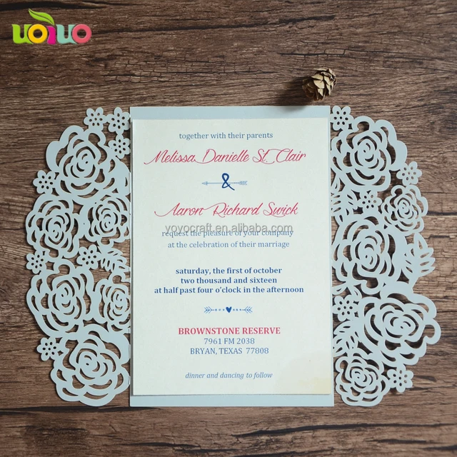 pink delicate design wedding cards unique party invite cheap