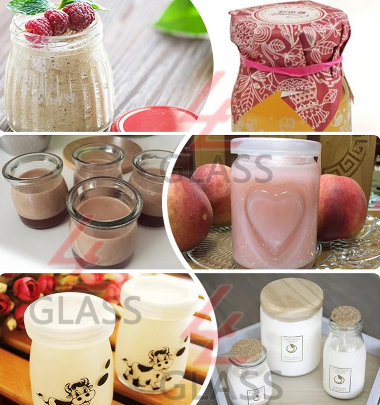 5-oz Glass Jars for Yogurt Milk Parfait and Pudding Perfect for Bakeries