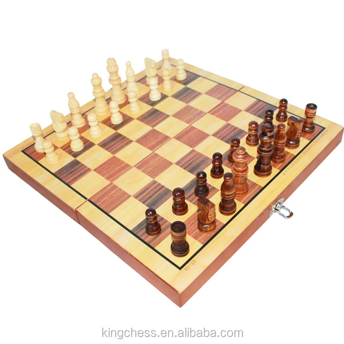 Folding large wooden chess Promotional items chess game