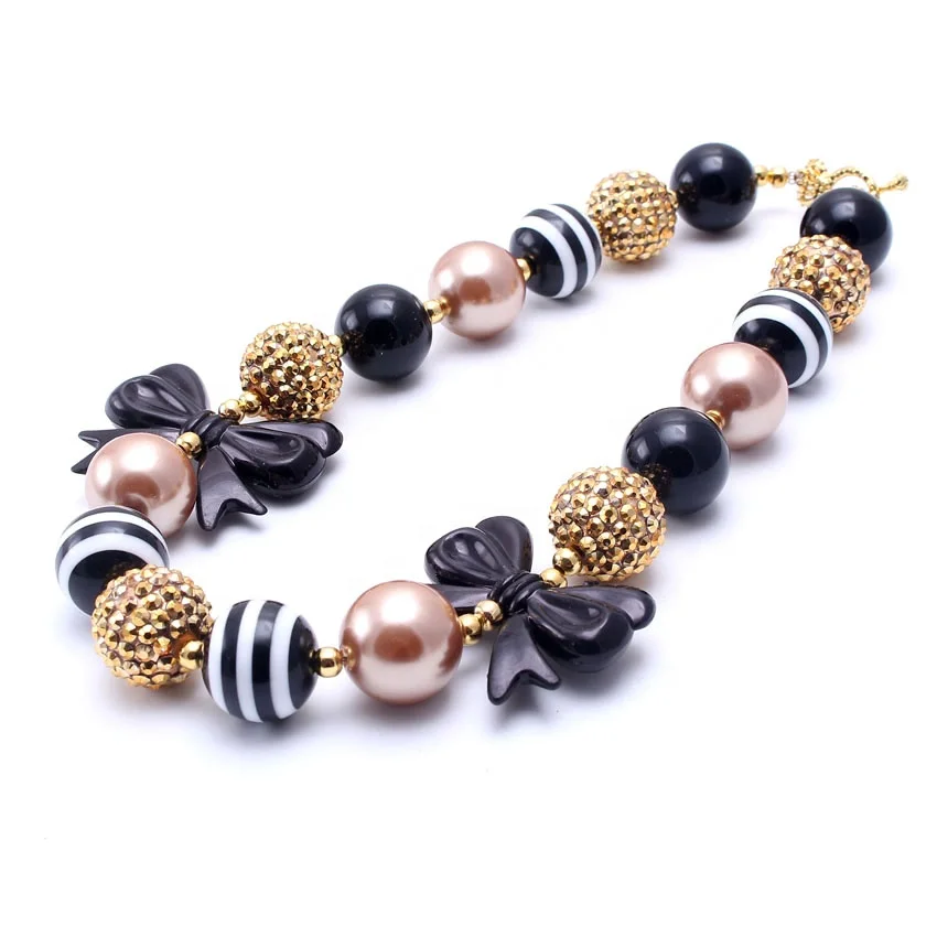 Wholesale Chunky Necklace Kid Gift Chunky Bead Bubble Gum Necklace Silicone Baby Teething Bow Necklace, Picture 
Wholesale Chunky Necklace Kid Gift Chunky Bead Bubble Gum Necklace Silicone Baby Teething Bow Necklace, Picture