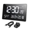 Easy sell heavy sleep 2 alarms display easy to read led light nightlight digital alarm clock with usb port charger