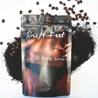 Pure natural coffee body scrub, alcohol free exfoliating remove any dead skin body coffee scrub