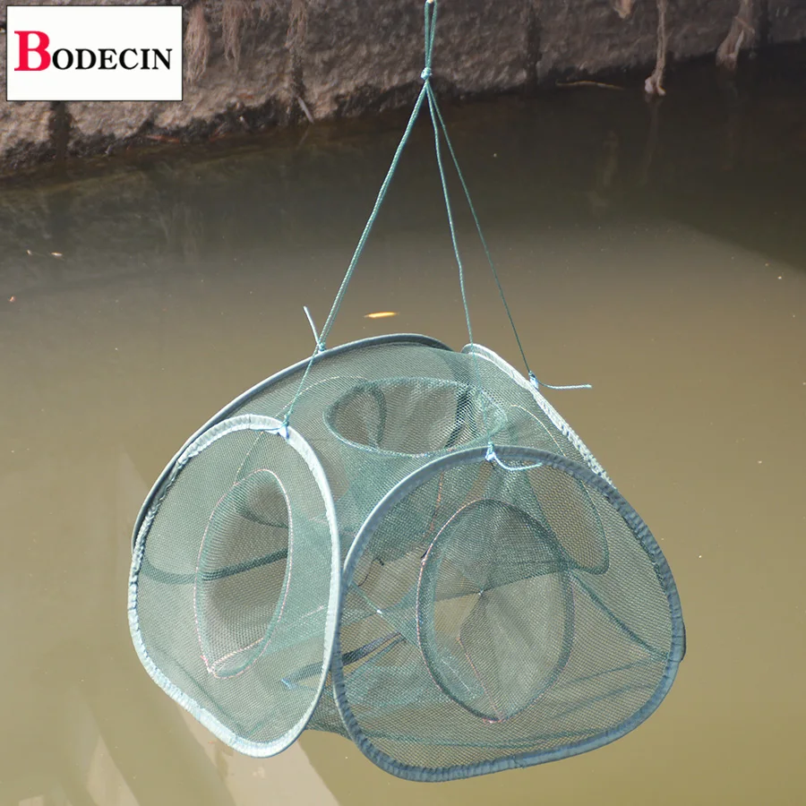 5 Inlets Syncronisation Shrimp Cage Crab Trap Fish Net Crayfish Catcher Casting The Whole Network Tank For Folded Fishing Net (6)
