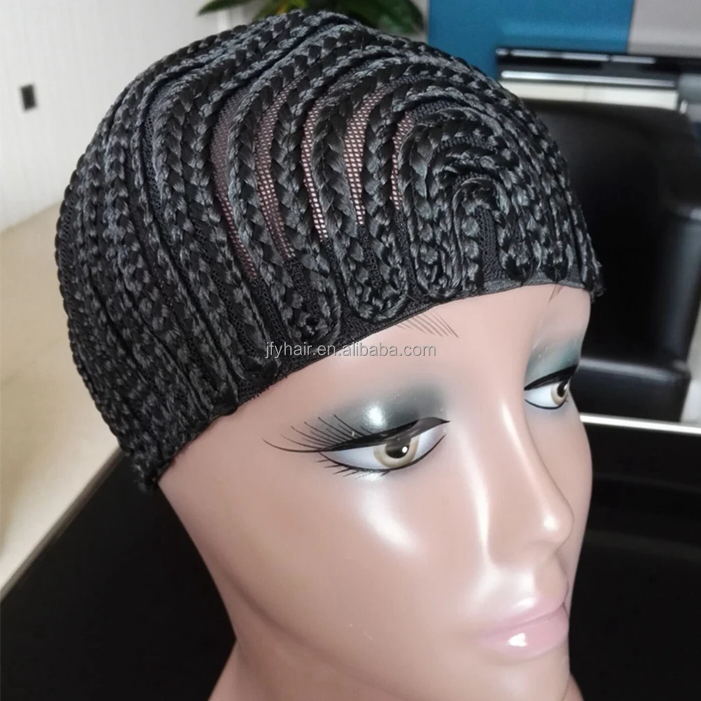 Hot Sell New products  black net braiding weaving cap high quality crochet cornrow wig caps for make wig