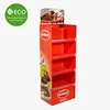 Hot Sale Corrugated Paper Free Standing Display Units For Chocolate Promotion