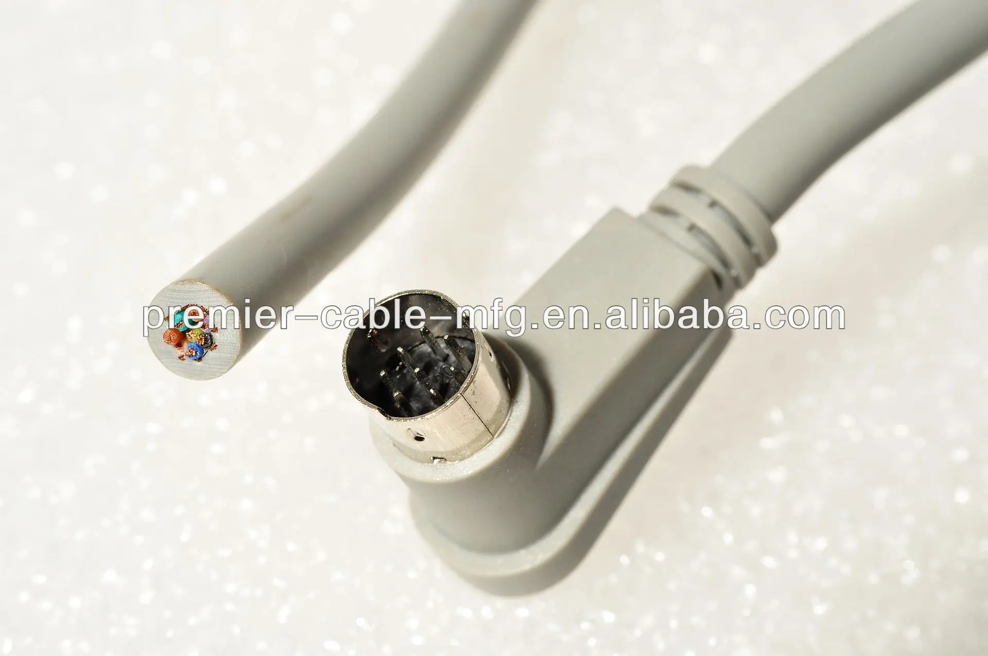 MD8 Pin to DB9 double-ended 8-pin mini-DIN to 9-pin serial conversion cable - ANKUX.COM