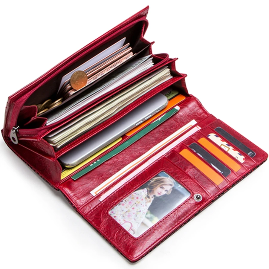 dropshipping contact's famous top brand genuine leather lady long wallet size, Red, green or customized
dropshipping contact's famous top brand genuine leather lady long wallet size, Red, green or customized