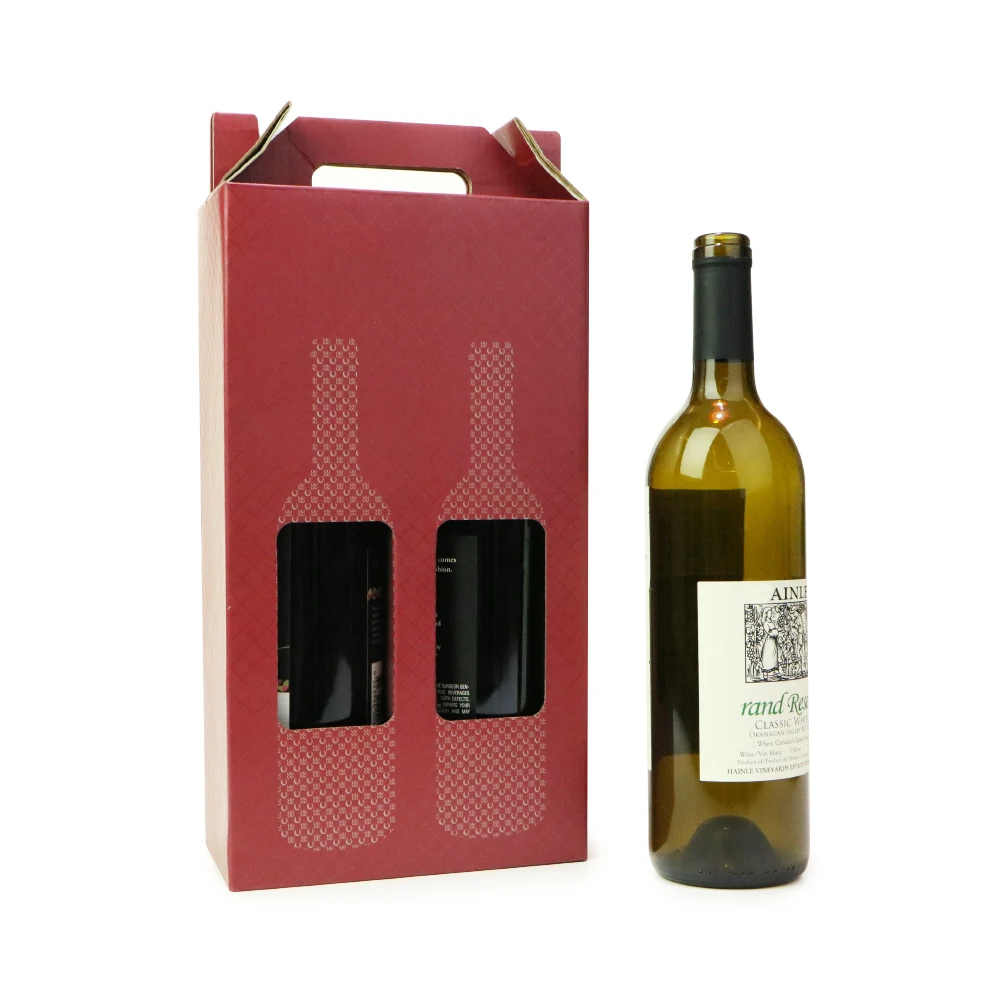wholesale brown kraft paper box luxury wine gift packaging boxes
