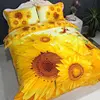 Hot sale flower design 100% cotton queen size printed 3d bed sheets wholesale