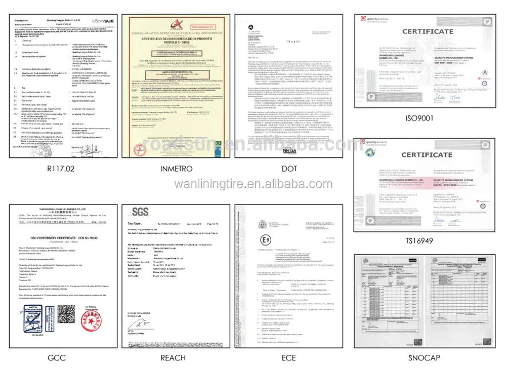 tyre tire certificate_