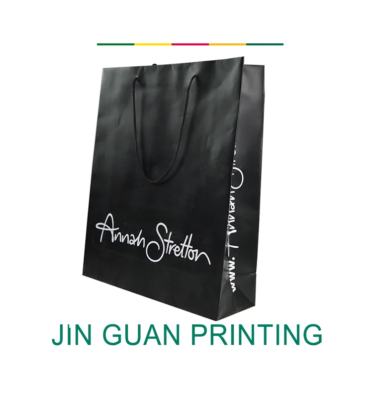 custom printed luxury retail paper shopping paper bag
