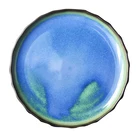 Featured Restaurant ceramic plates Hotel Pasta Steak Pan Blue Water Stripe Ceramic Shallow Dish
