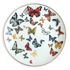 Hot selling unique design ceramic dinner plates set beautiful butterflies wedding charger plate for wholesale