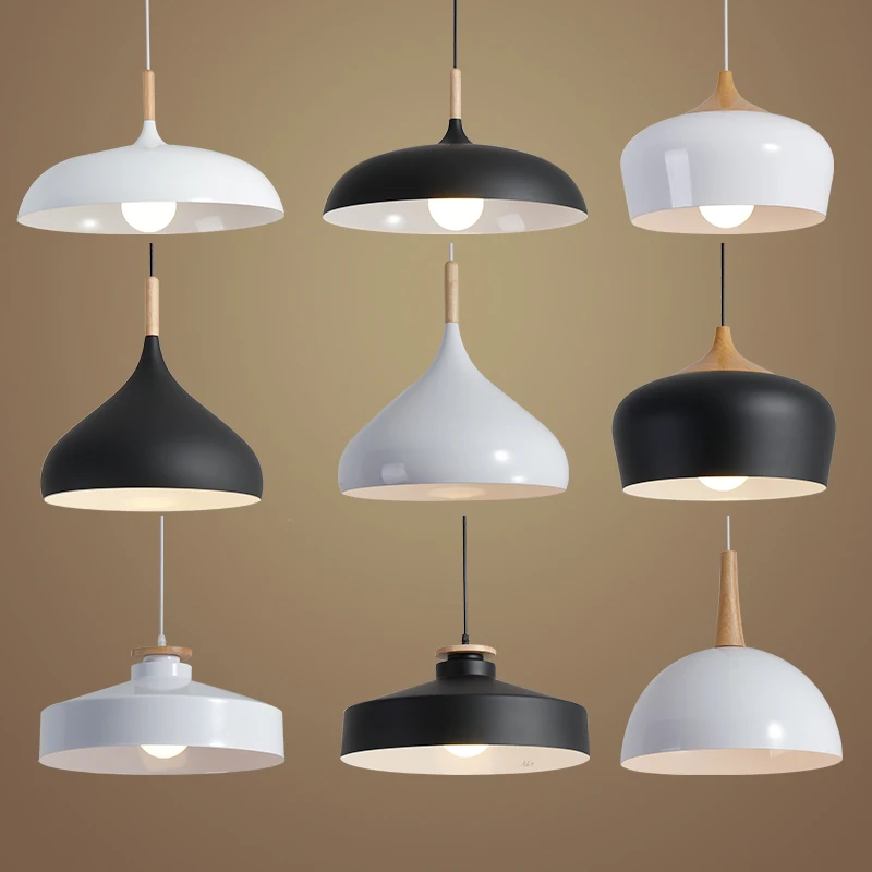 Nordic-Pendant-Lights-Wood-Aluminum-Lampshade-Industrial-Lighting-Loft-Lamparas-Dining-Room-Pendant-Lamp-E27-Light