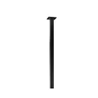 Powder coating Durable Black Square Tube Iron Metal Furniture Leg
