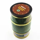 China supplier exquisite safety barrel shape coffee packing tin box