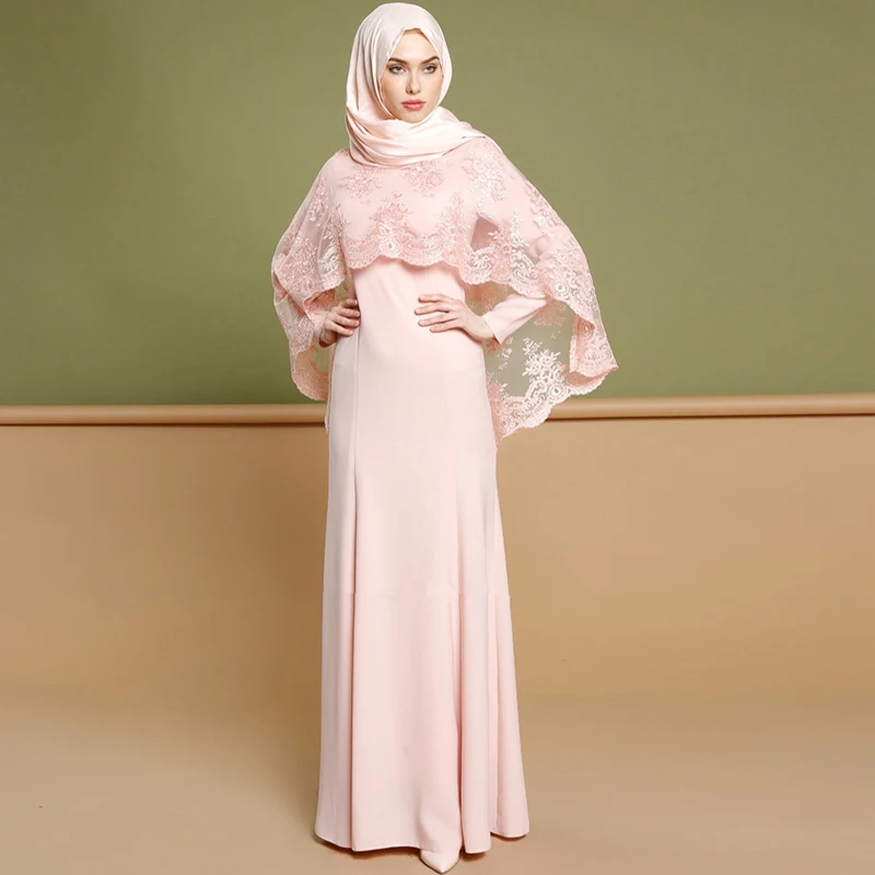 High quality muslim pink abaya dress for women lace flower line pink cotton islamic casual modest fashion abaya
High quality muslim pink abaya dress for women lace flower line pink cotton islamic casual modest fashion abaya