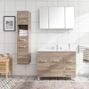 Hot Selling Modern Single Sink Bathroom Wash Basin Vanity And Cabinets Furniture
