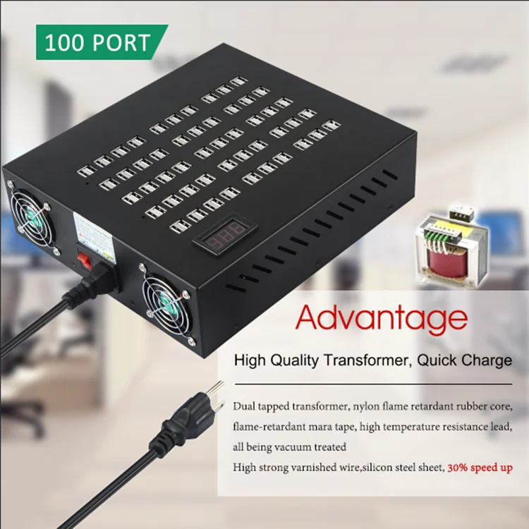 22 40 60 80 100 port usb power charger station, multi port usb wall charger adapter