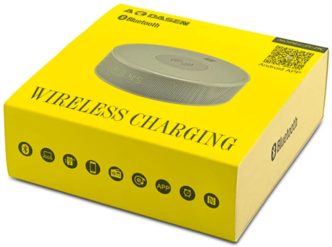 Latest product 2018 wireless charger bluetooth speaker with alarm clock qi charging - ANKUX.COM
