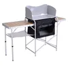 Outdoor aluminum folding table fishing camping side table