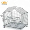 China factory best steel folding metal storage wire mesh pallet cage