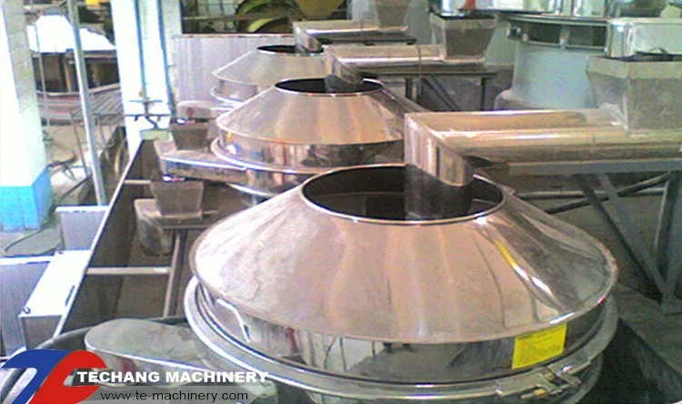 Stainless steel rotary vibrating screen/ circular vibrating sieve