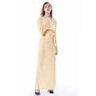 Turkish clothing simple design muslim maxi dress beautiful abaya long dress